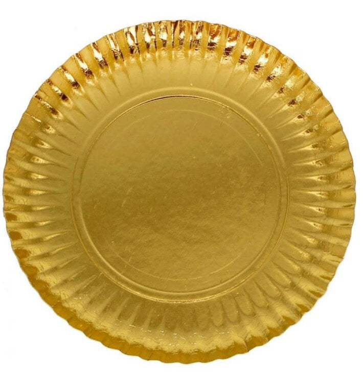 Prato Cartão Dourado