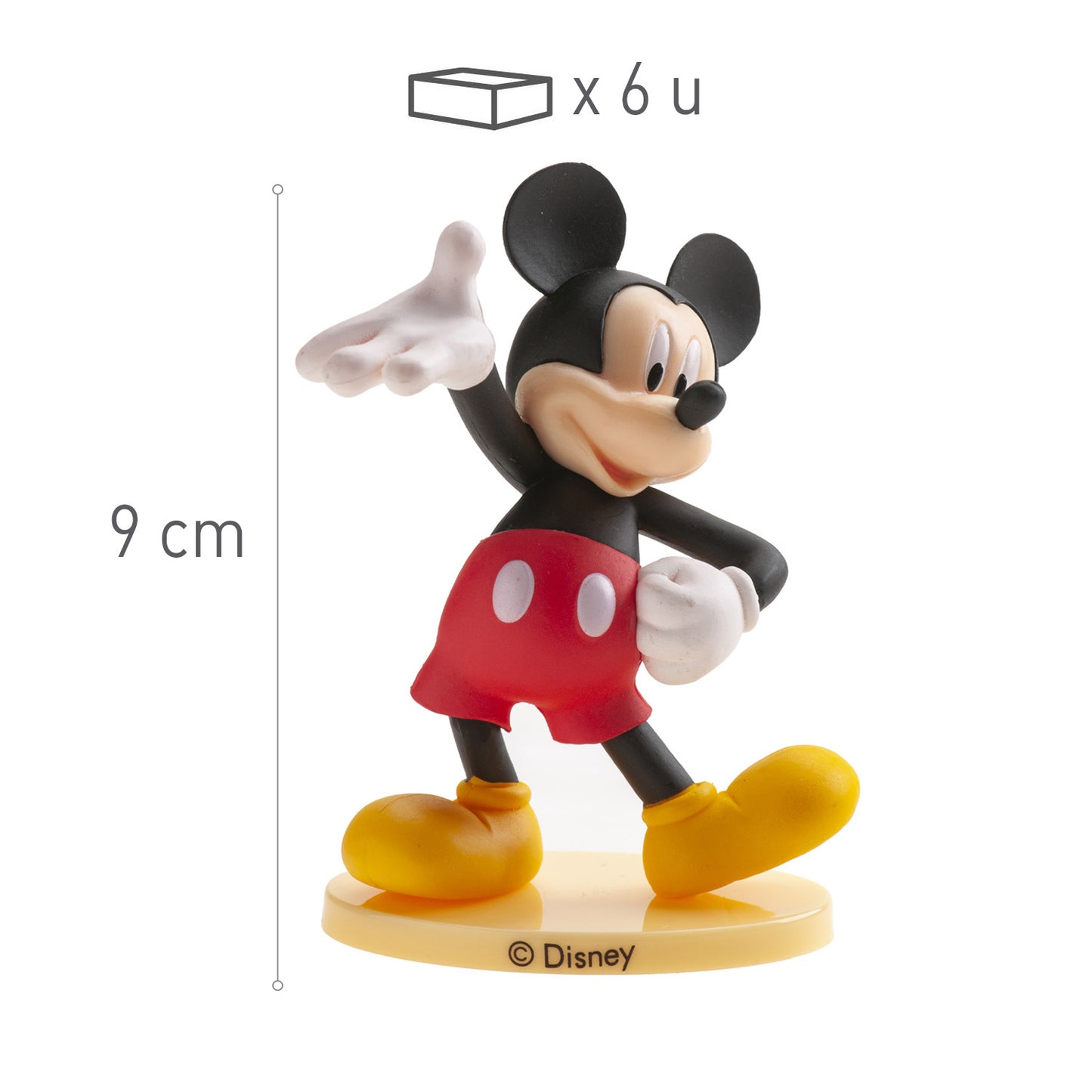 Boneco Mickey Mouse PVC 9cm